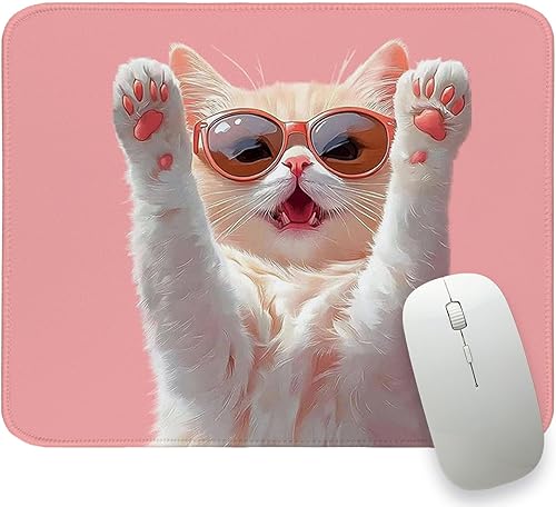 Miniatura 32 de Alfombrilla de mouse de leopardo marrón Lucky Ball 8, alfombrilla de mouse pequeña, rectangular, de moda, para computadora portátil, lindas Pelota