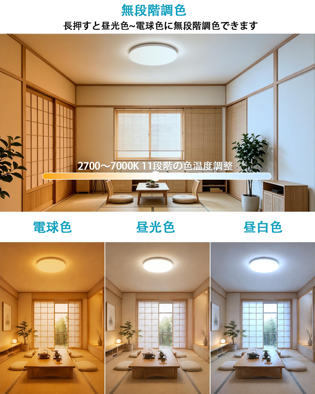 Amazon.co.jp : 【6～8畳用】LED シーリングライト 28W 3600LM 蛍光灯