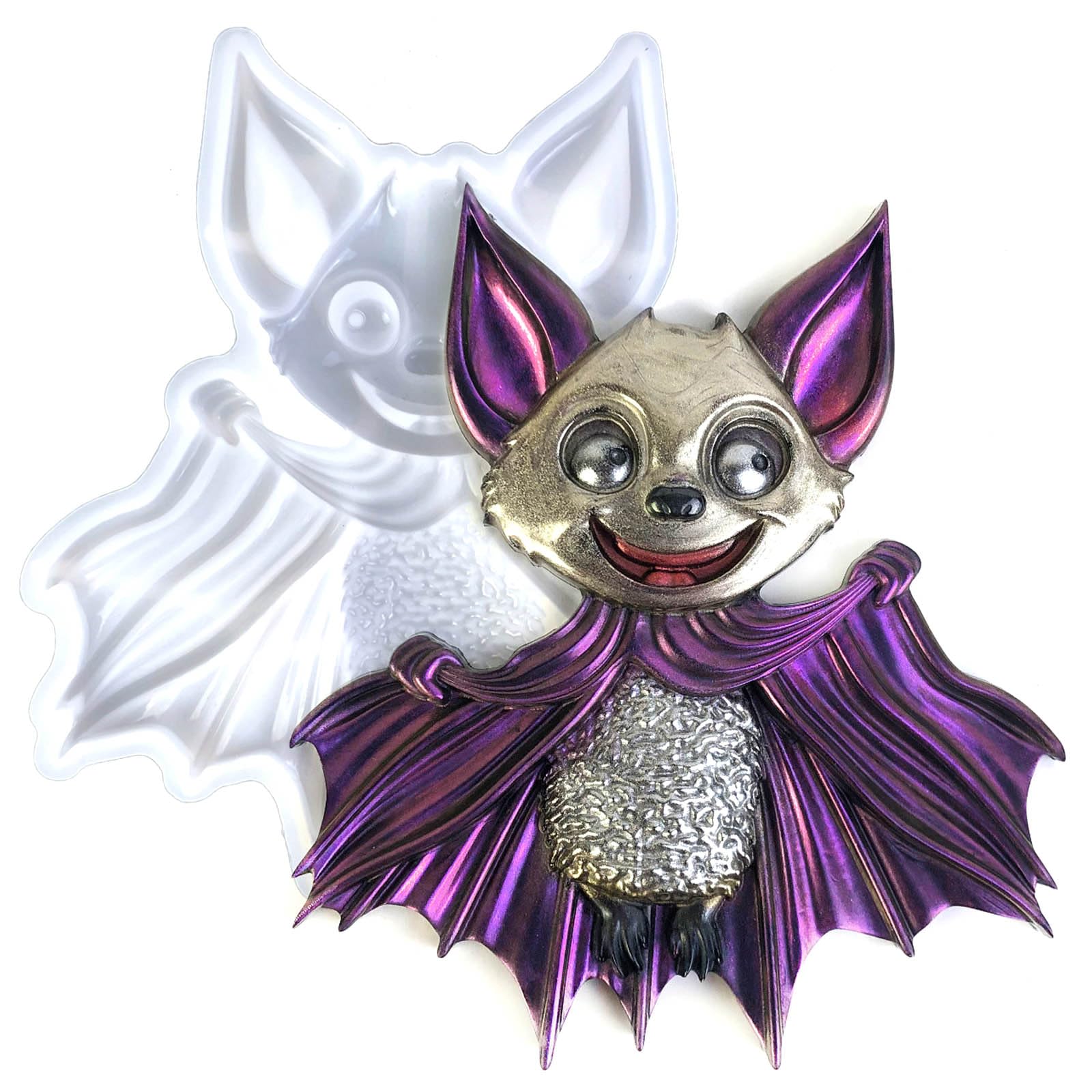 Vampire bat Resin Molds Silicone, 3D Animal Epoxy Resin Mold, bat Wall Art Demoldable Epoxy, Thickened Deep Epoxy Molds for Epoxy Casting, Wall