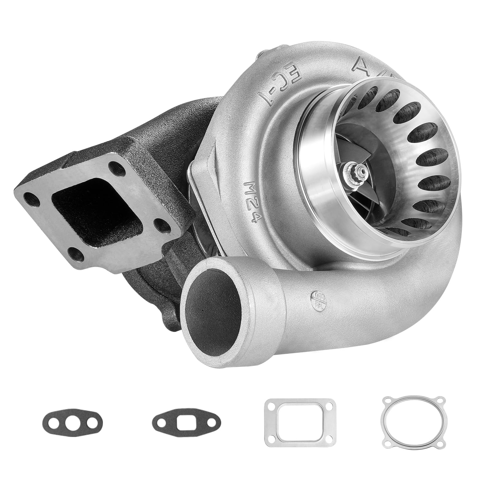 VEVOR Kit Turbocompressore per Motore con Kit Guarnizioni, Parte Tubo Sostituzione Turbocompressore Motore Auto, Compatibile con Cilindrata da 2,5 L a 6 L, Turbocompressore Motore in Lega K418