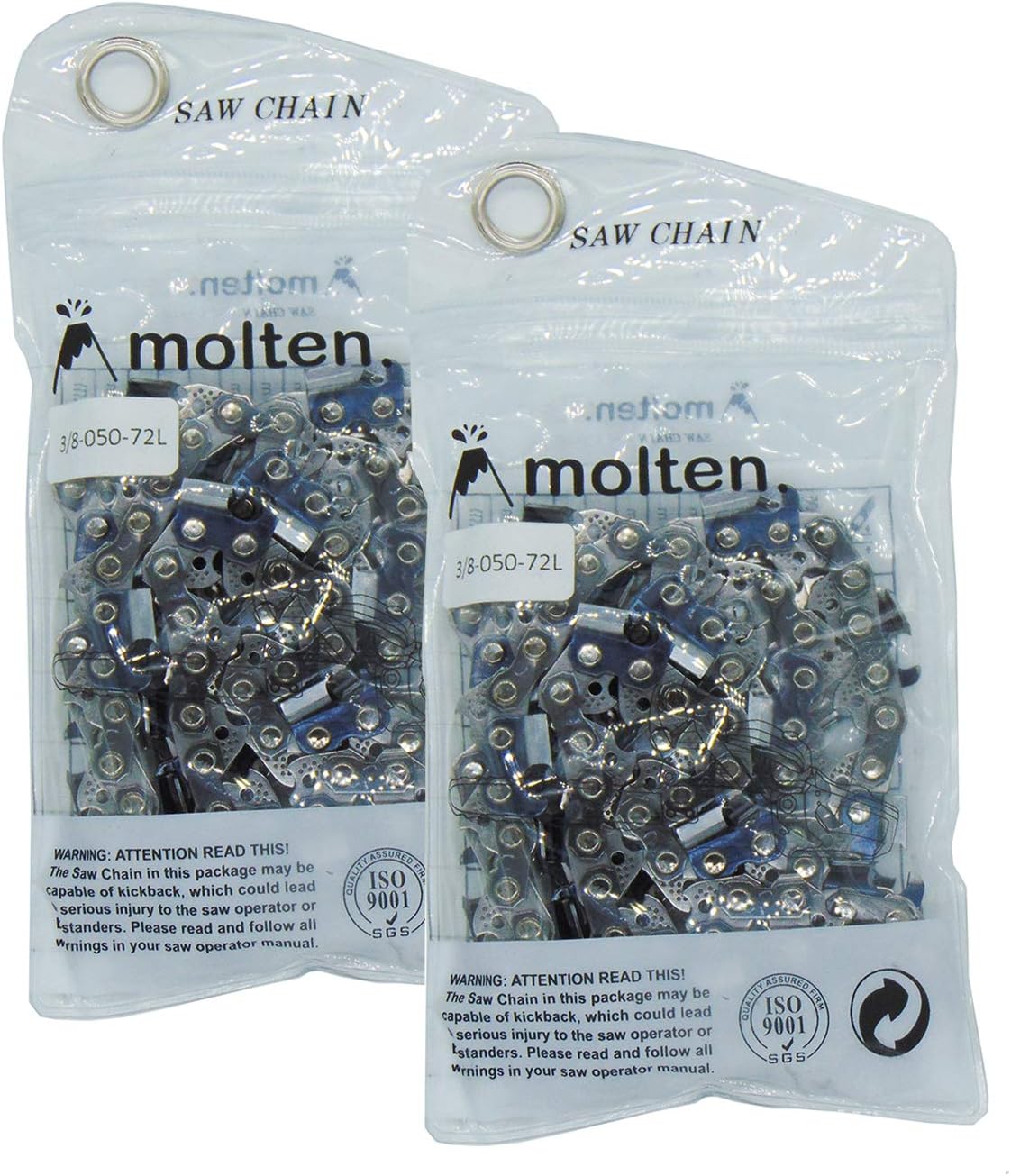 MoltenSales 20'' Chainsaw Chain 3/8 .5 72DL for Husqvarna 455 Rancher 460 Rancher