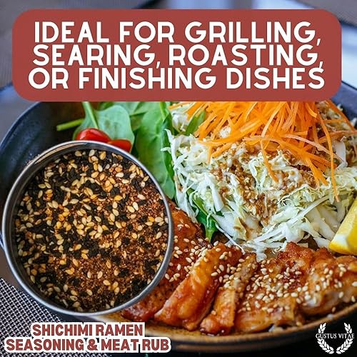 Miniatura 7 de Shichimi Ramen condimento y carne frotado – Mezcla de especias gourmet – Todo natural – Sin OMG – Hecho en Estados Unidos – Hecho a mano – Pequeño