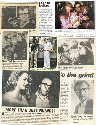 Woody Allen original clipping magazine photo lot #N6097