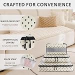 U+U 5 Set Packing Cubes for Travel Essentials Ultralight Luggage Packing Organizers with Laundry Bag and Shoe Bag for Vacation, Business Trip and Camping (Polka Dot, 5 Set)