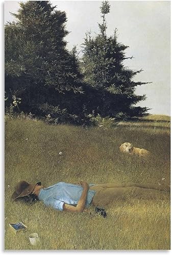 Distant Thunder by Andrew Wyeth Paintings, pósteres artísticos, pósteres artísticos, lienzo, decoración de pared, impresión de fotos, regalos para