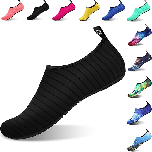 Water Shoes Kids Beach Shoes Aqua Shoes Mens Womens Beach Surf Diving Swim Barefoot Shoes Quick Drying Lightweight Durable Rubber Sole