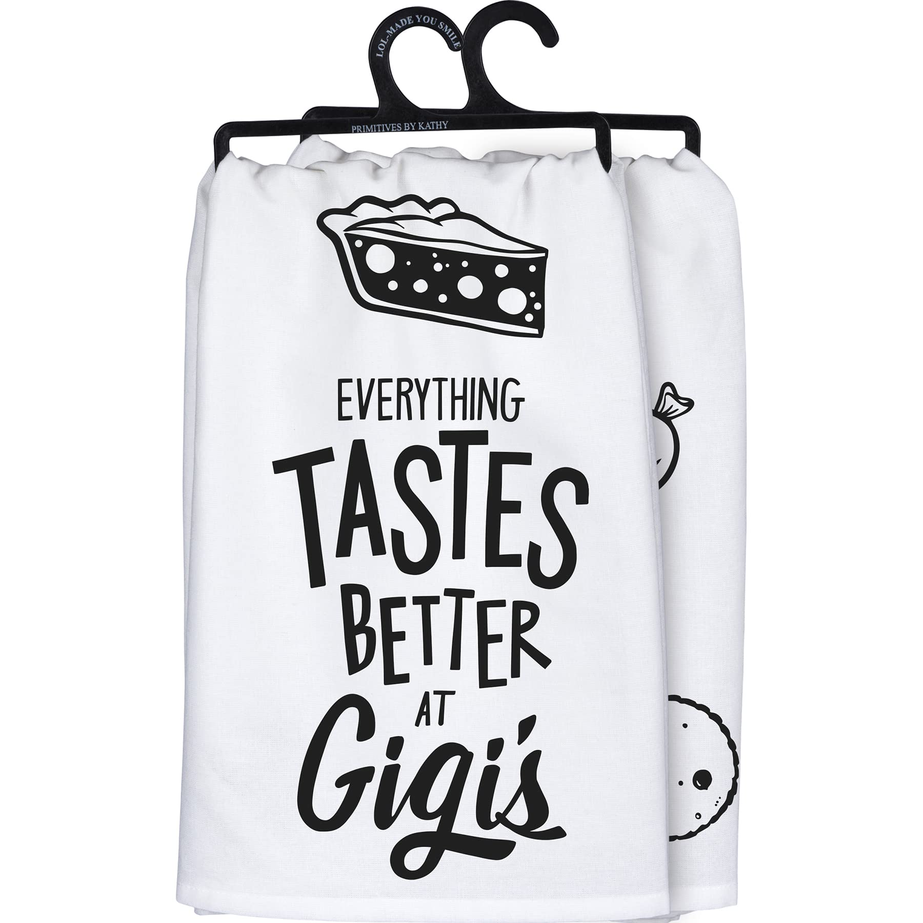 Serviette de cuisine coton absorbant torchon vaisselle design Gigi's