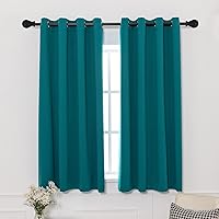 Vista 23 de Pickluc - Paneles de cortinas opacas con ojales, cortinas para bloquear la luz para el dormitorio, aisladas térmicamente, reducción de ruido