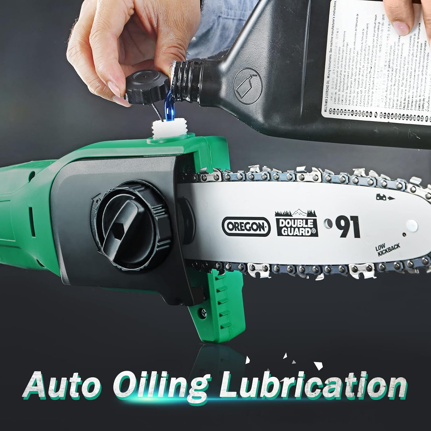 Pole Saws for Tree Trimming, KIMO 13-Foot Max. Reach Telescoping Cordless Electric Pole Saw, 20V Battery Powered Pole Chainsaw w/ 8-Inch Cutting Bar, 18ft/s Speed, Automatic Chain Lubrication System : Patio, Lawn & Garden