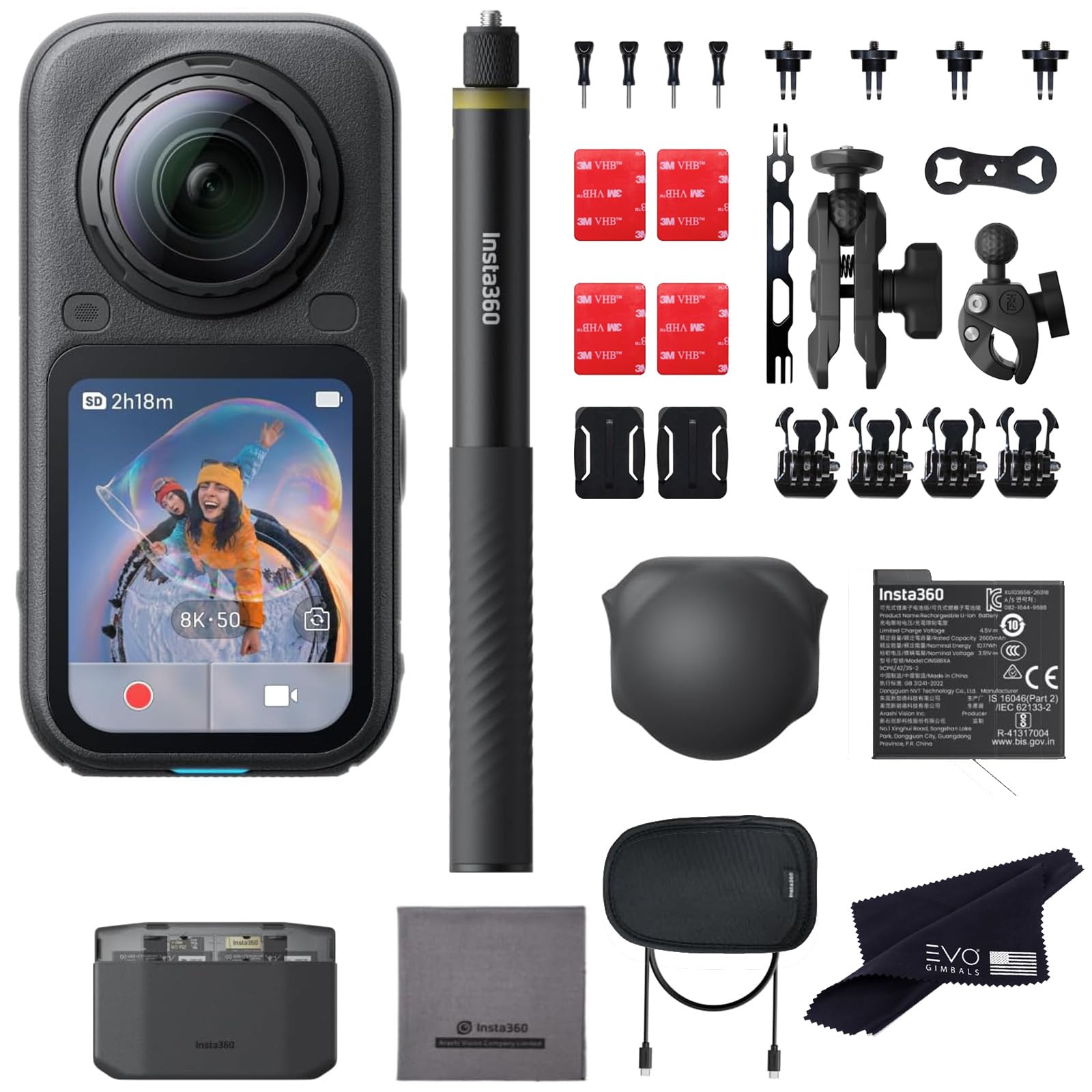 Amazon.com: Insta360 X6 Motorcycle Bundle-8K Waterproof 360 Action