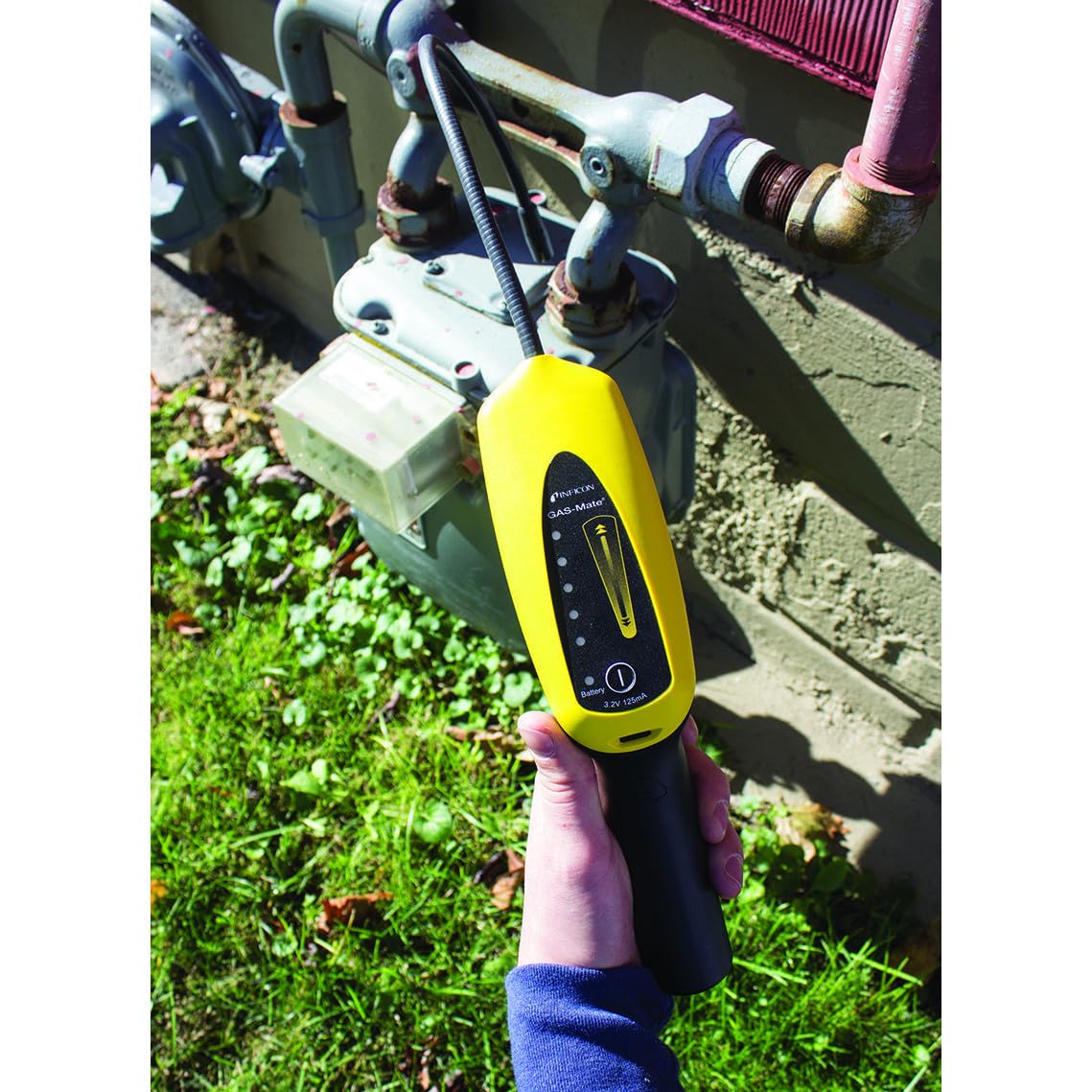 Inficon Gas-Mate Lecksuchgerät, Gasleckdetektor für R600A, R290 und Brennstoffe (Methan, LPG, ...), Professionelles Lecksuchgerät