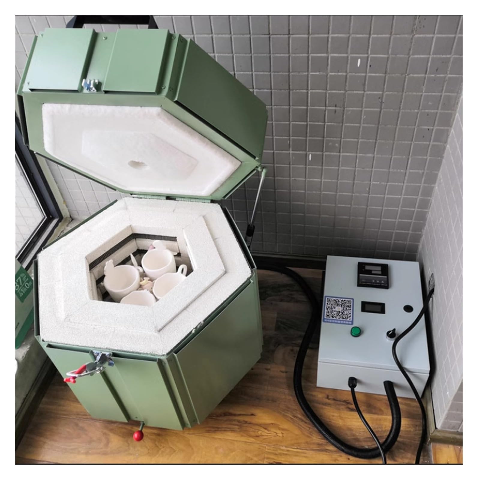 Mini forno elettrico domestico intelligente for la cottura della ceramica a media e alta temperatura bassa potenza, attrezzatura for il riscaldamento da laboratorio,Di lunga durata