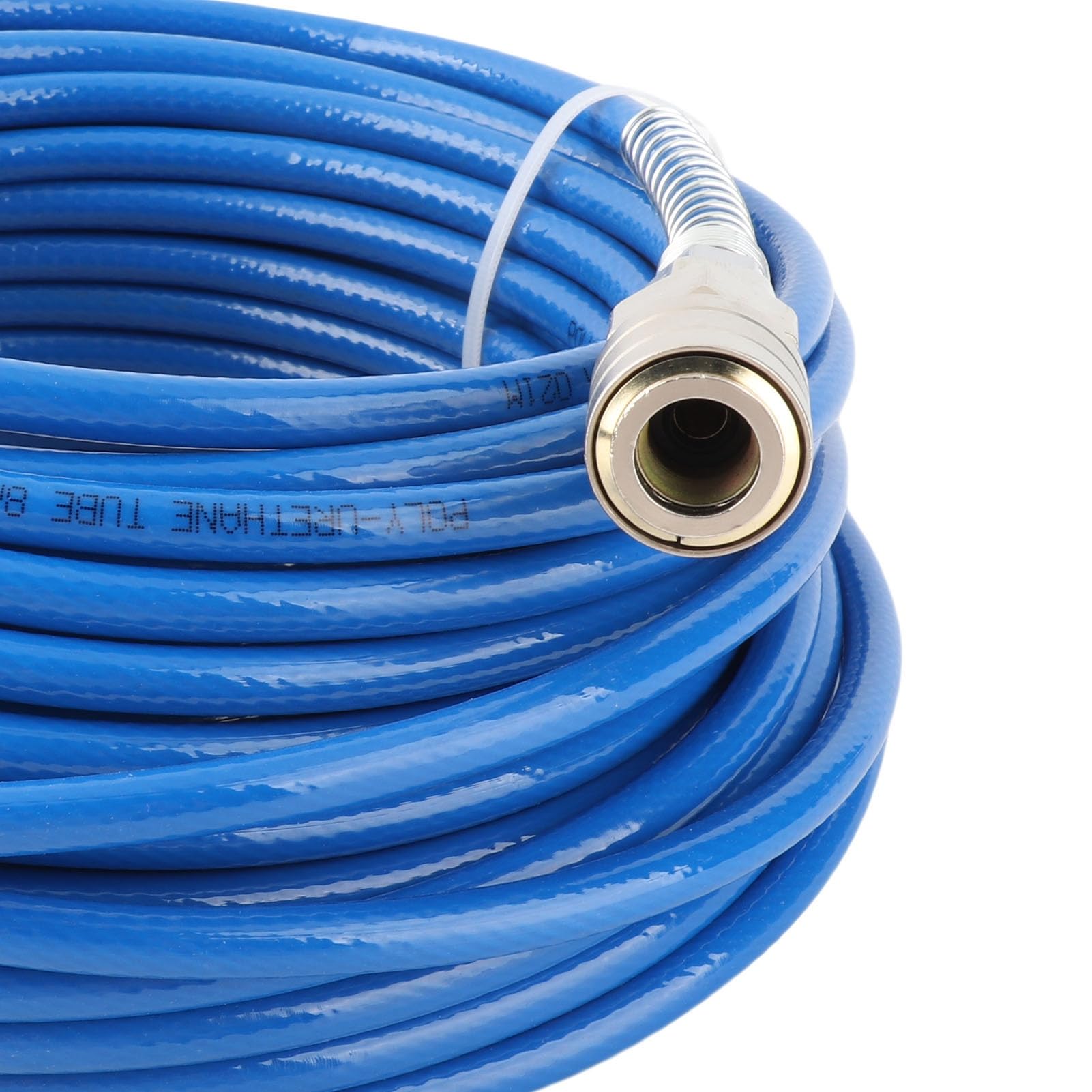 Tubo de manguera PU de alta presión del compresor de aire para reparación y construcción de automóviles [longitud de 20 m] (Azul)