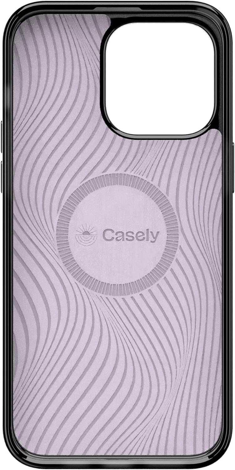 Casely iPhone 15 Pro Case | Tie Dying Over You | Purple Marble | Compatible with MagSafe | Classic Ultra Slim Design