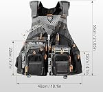 TOMSHOO Fly Fishing Vest for Men Women One Size Fits Most | Lightweight Fishing Jackets, Adjustable Strap with Mesh Shoulder Pad, Multi Pockets, for Outdoors Stream Travel Hiking