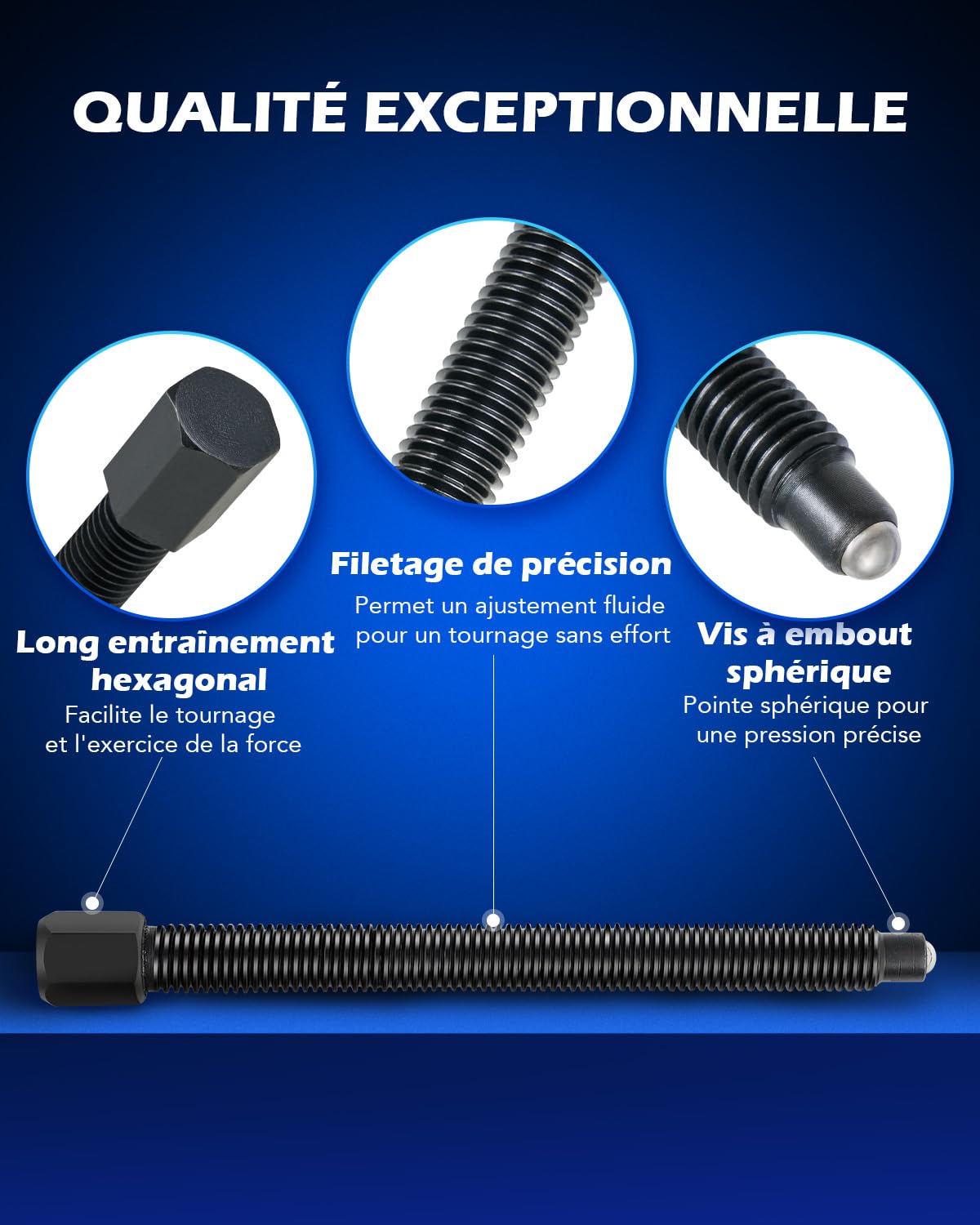 Orion Motor Tech Arrache Roulement 5 Tonnes, Kit Extracteur de Roulement avec Séparateur de 2" et 3", Coffret Arrache Moyeu Professionnel pour Arbres d'Essieu, Poulies et Volants, Acier Cr-V