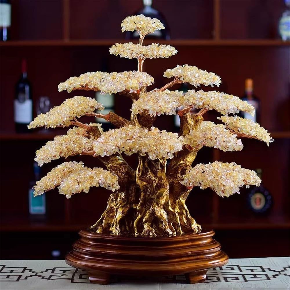 置物 Citrine money tree with piyao Amazon.com: LIAN16PENG Feng Shui Money Tree Citrine Fortune Tree