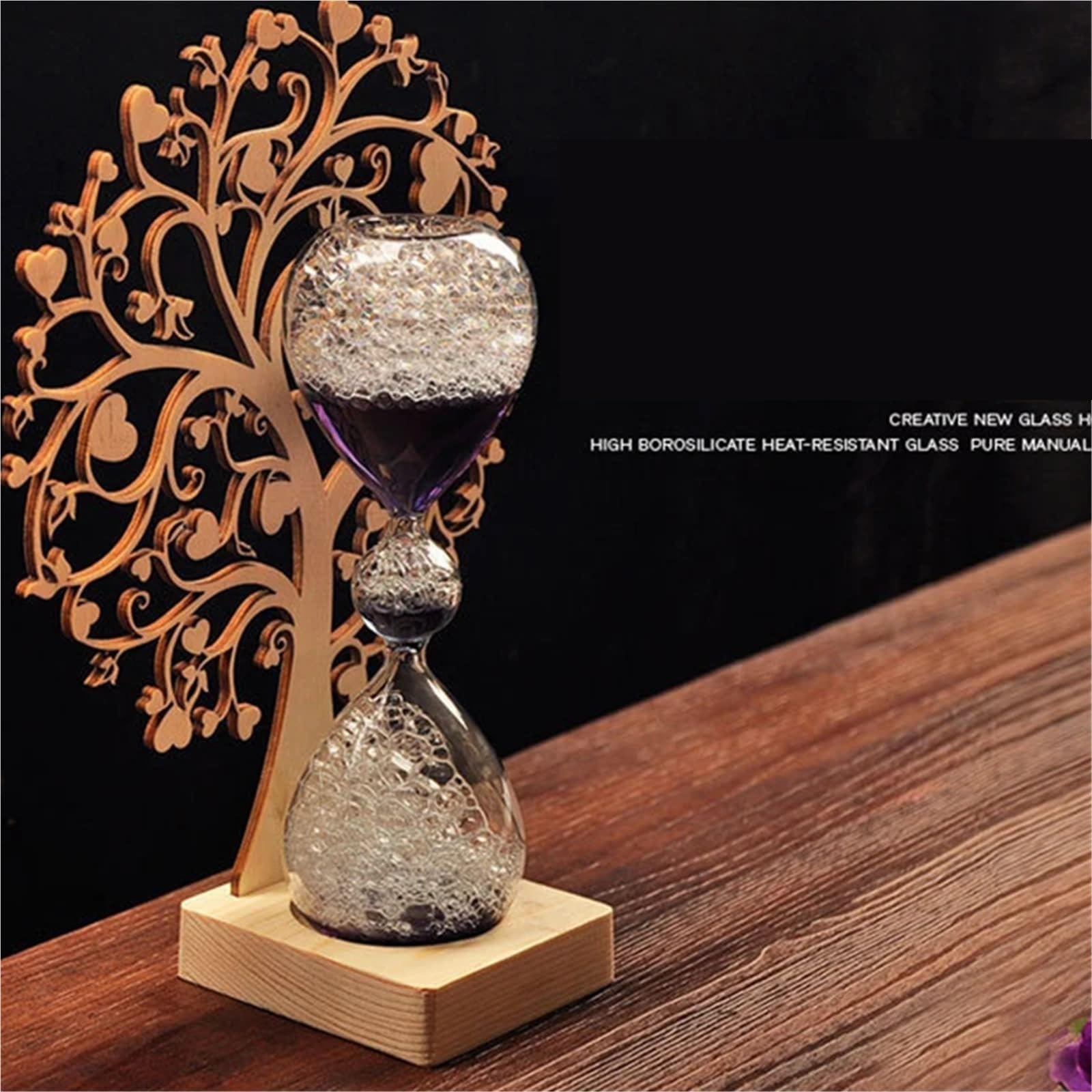 Reloj de Arena 30 Minutos for Cocina, Moderno Reloj Madera, Temporizador té, decoración del hogar, Regalo para Oficina