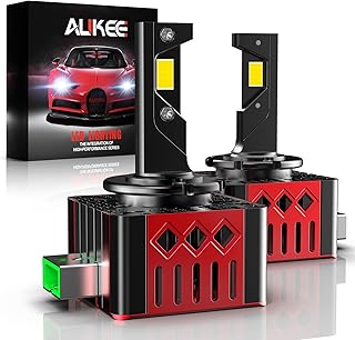 au-kee D3S D3R LED Headlight Bulb 100W 10000LM 6000K Bright White Conversion Kit