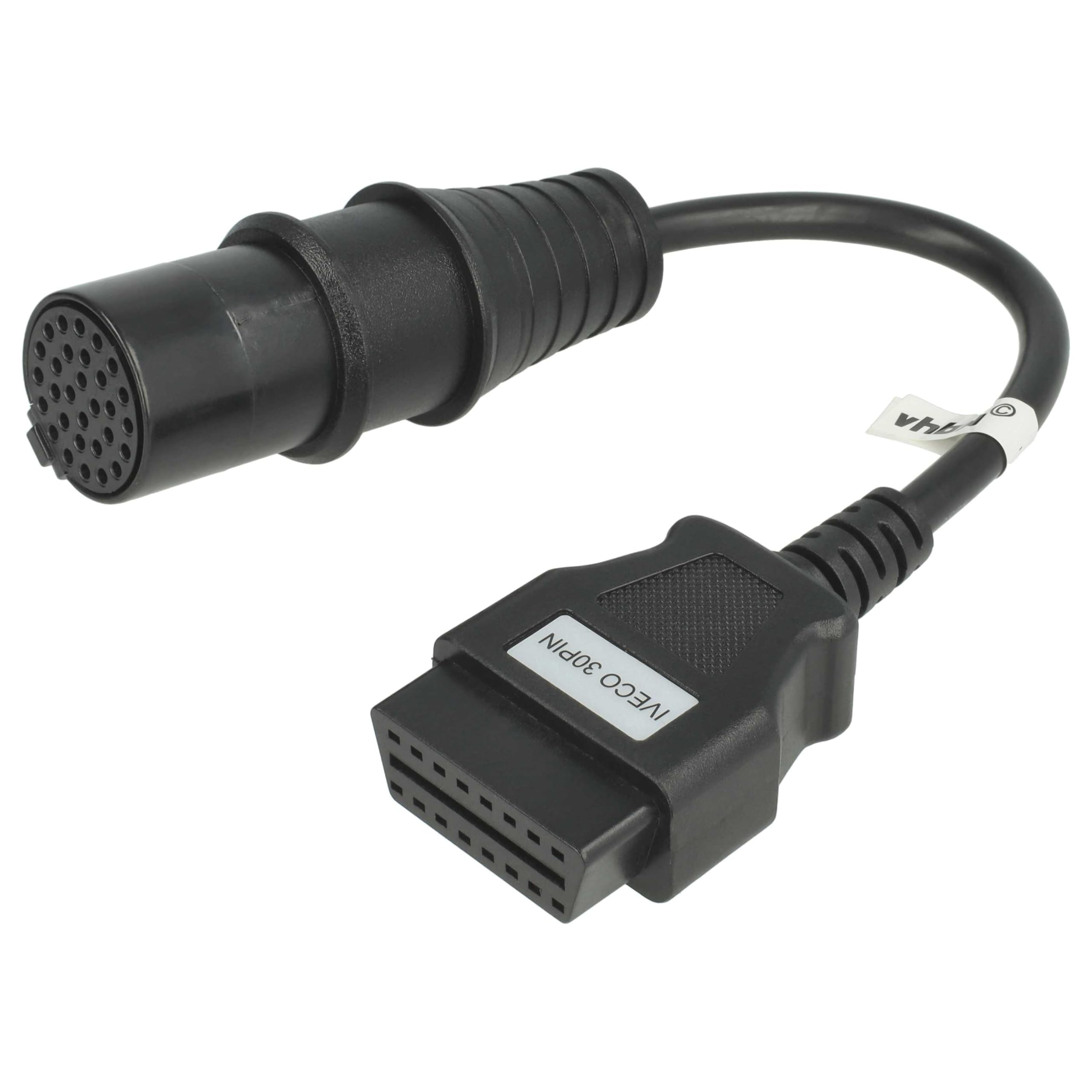 vhbw prolunga OBD2 on-Board Diagnostics da Femmina 16 Pin a Maschio 16 Pin Compatibile con Veicolo, Dispositivo - 30cm