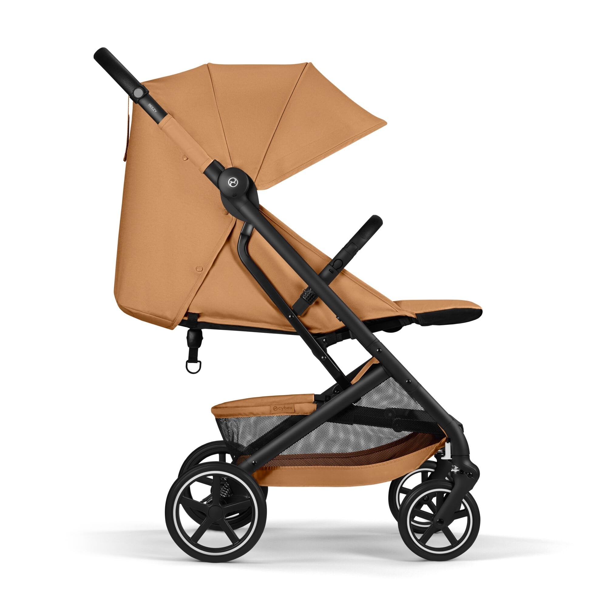 CYBEX Gold Wózek dziecięcy BEEZY z ergonomiczną pozycją leżącą, Od urodzenia do ok. 4 lat (maks. 22 kg), Kompaktowe składanie, Jednoręczny system pasów, Cinnamon Yellow