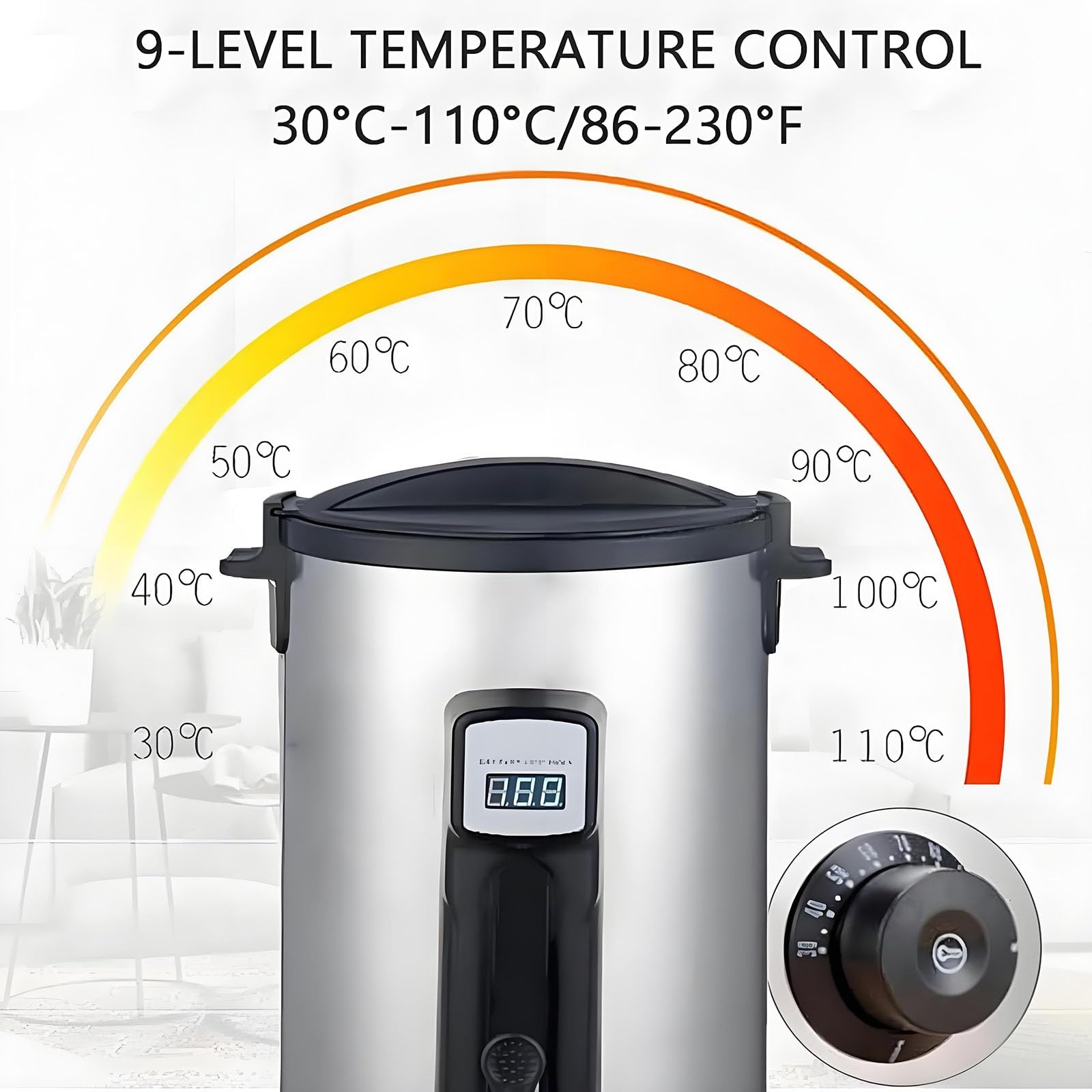 Duży topiący wosk do produkcji świec, tygiel z wylewką do soi, parafiny, pszczoły, wosku kokosowego, 8-35 l