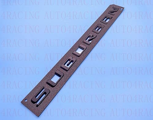 Miniatura 2 de 3 piezas de emblema suburbano de letras 3D insignia placa de nombre repuesto para placa de identificación 2019 2020 2021 2022 2023 suburban genuino