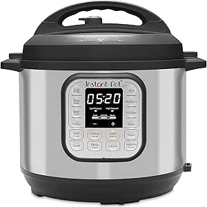 Instant Pot Duo 7-in-1 Electric Pressure Cooker, Slow Cooker, Rice Cooker, Steamer, Sauté, Yogurt Maker, Warmer &amp; Sterilizer, Includes Free App with over 1900 Recipes, Stainless Steel, 8 Quart