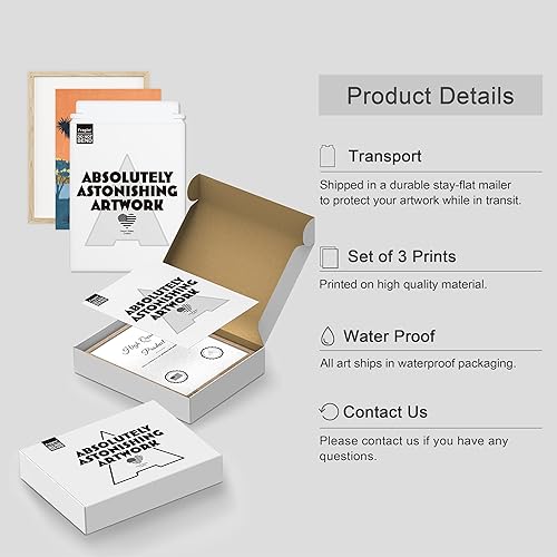 Miniatura 6 de SIGNWIN Póster enmarcado, arte de árbol de Joshua, impresión en lienzo de paisaje del desierto del suroeste, arte de pared bohemio enmarcado,