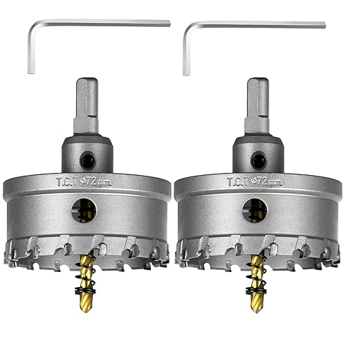 Miniatura 32 de SALI 1-1/16" (27mm) Kit de sierra perforadora TCT con punta de carburo de tungsteno Broca de sierra perforadora con punta de carburo con broca