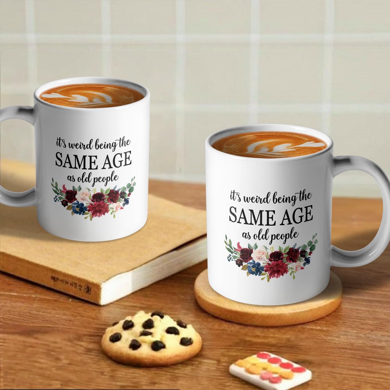 It’s Weird Being The Same Age As Old People, Funny Old People Coffee Mug, Ceramic Coffee Mug/Tea Cup, Funny Elderly Grandma Grandpa Gift Idea For Mens and Womens - Image 4