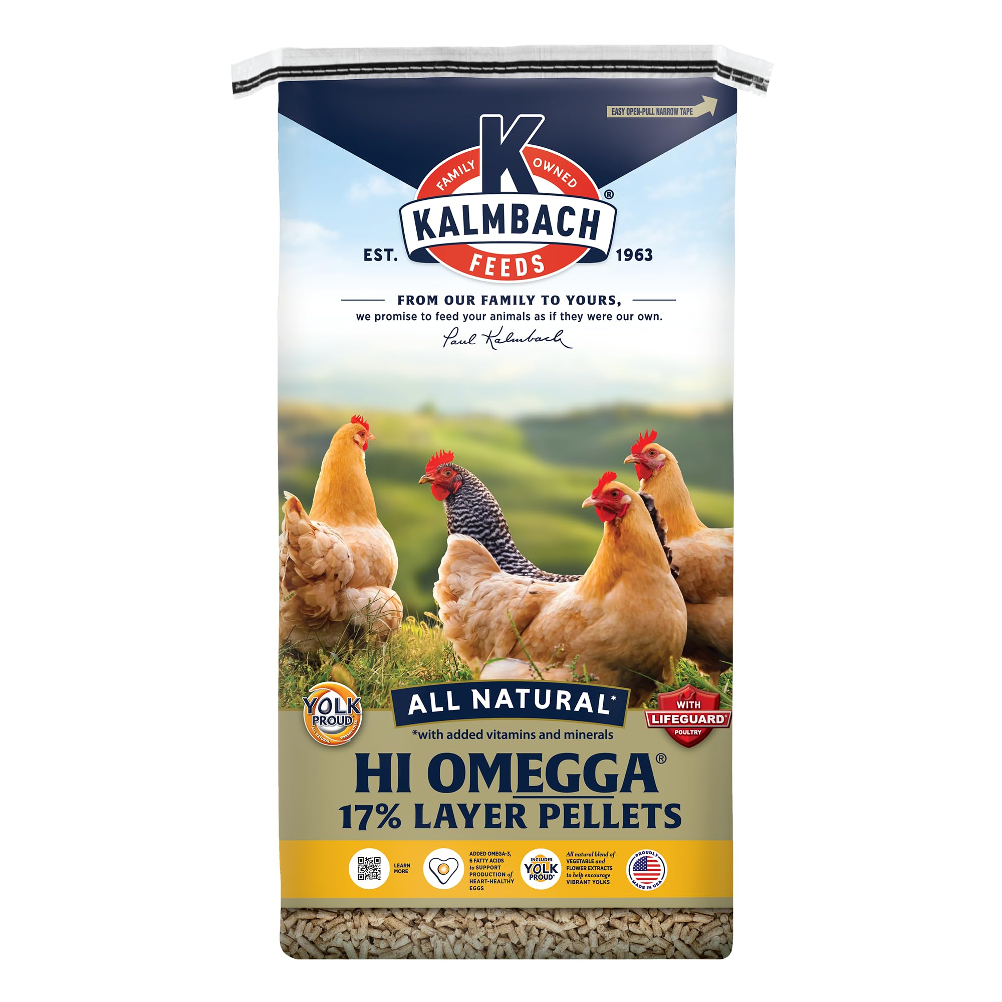 Kalmbach Feeds Hi Omegga All Natural 17% Layer Pellets