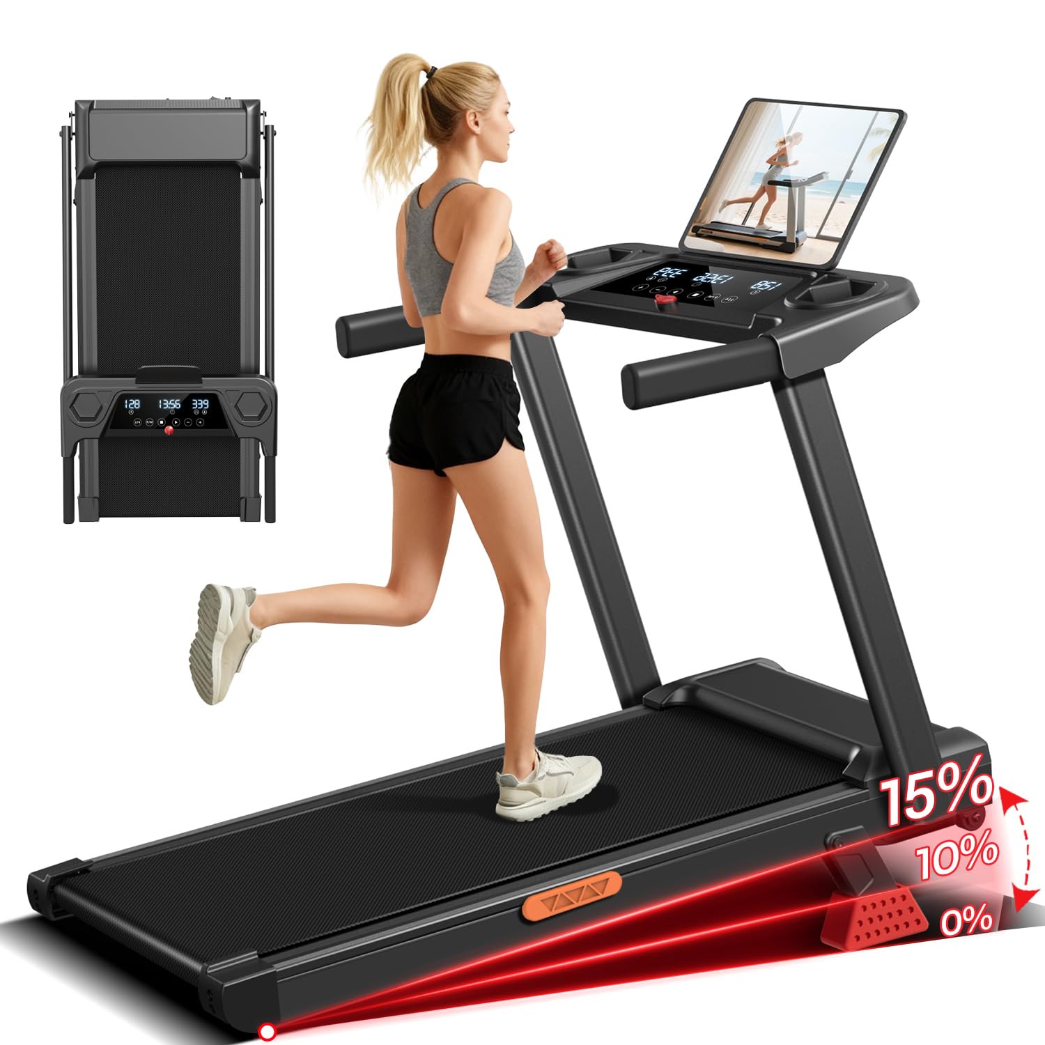 LONTEK 15% Incline Treadmill