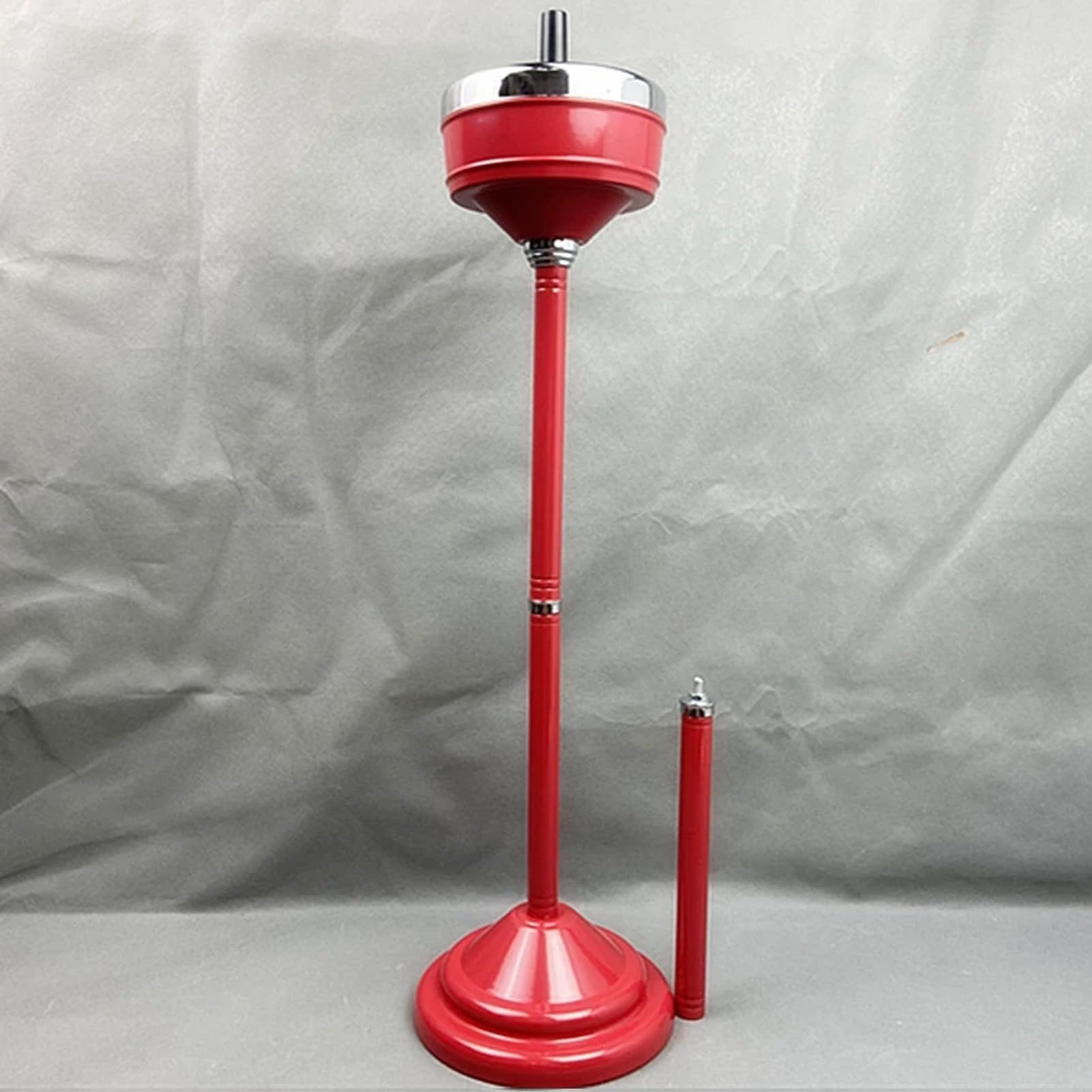 Floor Standing Ashtray w/Spinning Lid,Adjustable ash tray
