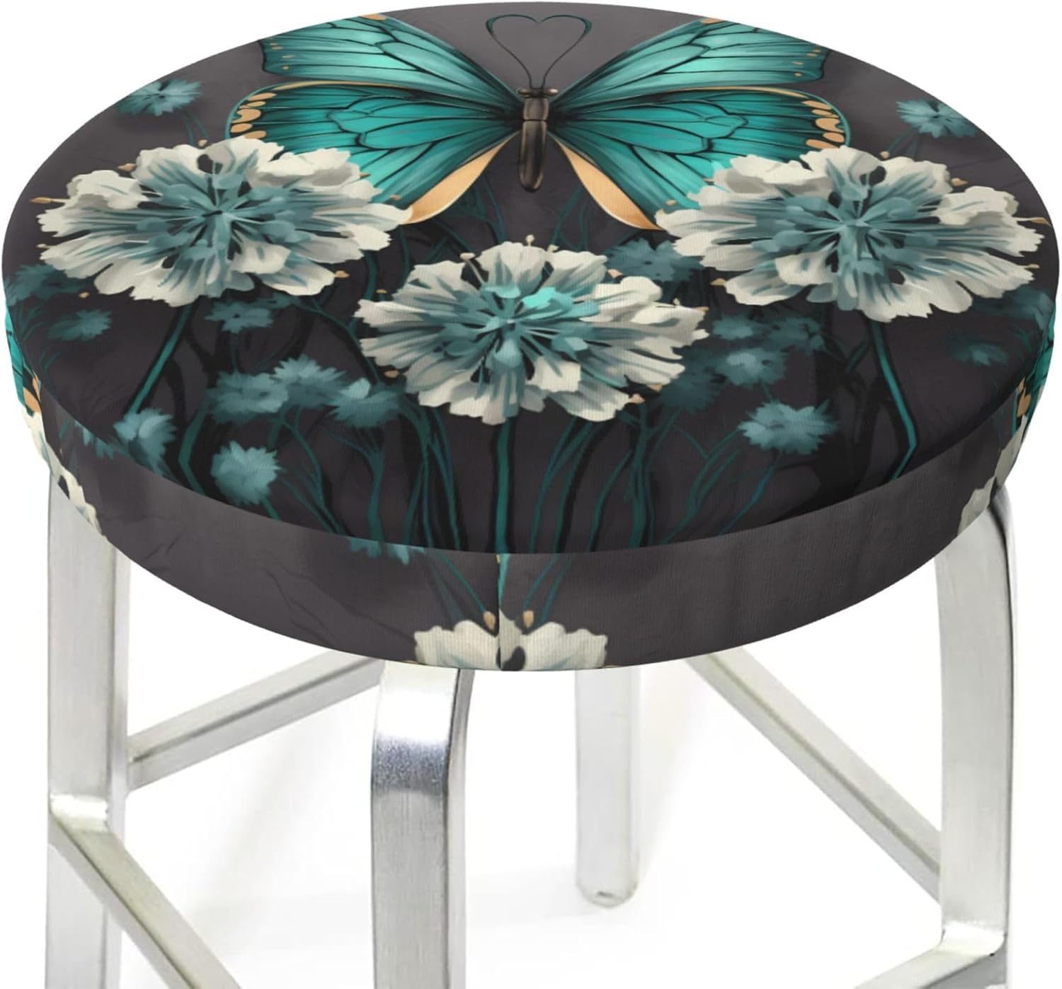 Round Bar Stool Seat Cover for Home Kitchen Dining Chair - 14 inch