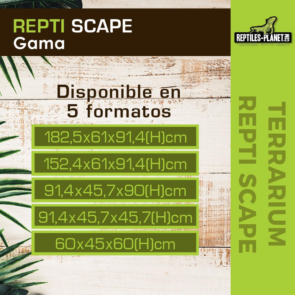 Reptiles Planet -Terrario de Aluminio - Repti Scape L90-91,4x45,7x45,7 cm