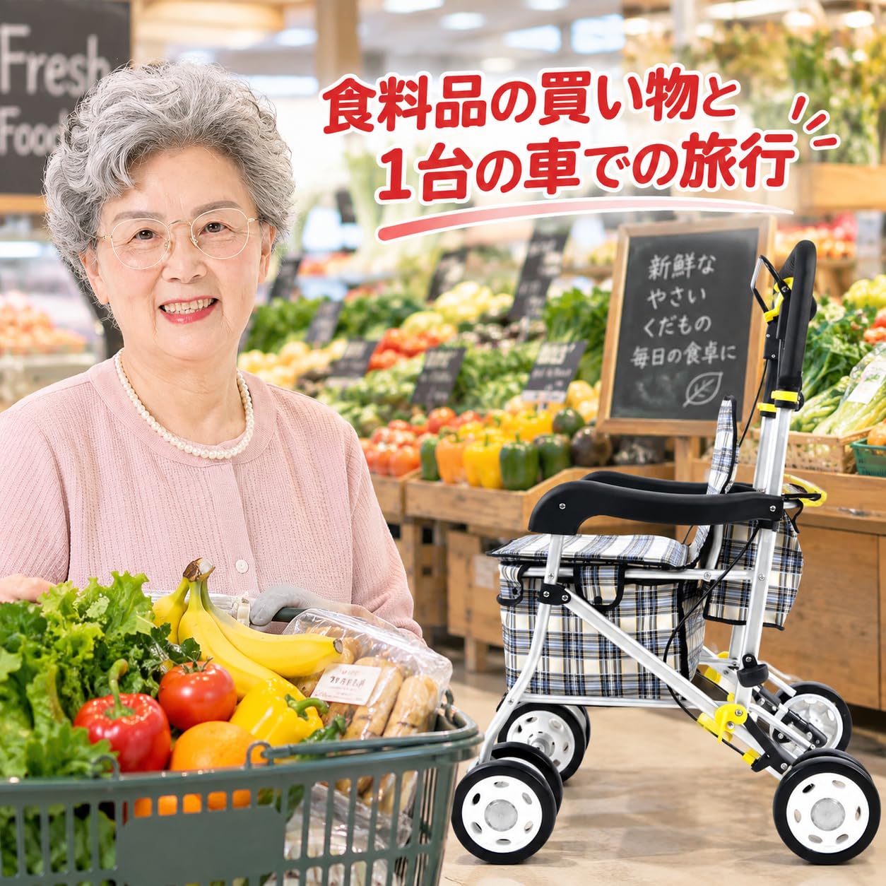 Amazon | Care-Parents シルバーカー 手押し車 杖ホルダー 軽量