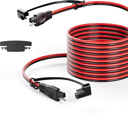 Miniatura 3 de Mantenedor de cargador de batería solar de 20 W + cable de extensión SAE de 30 pies 16AWG