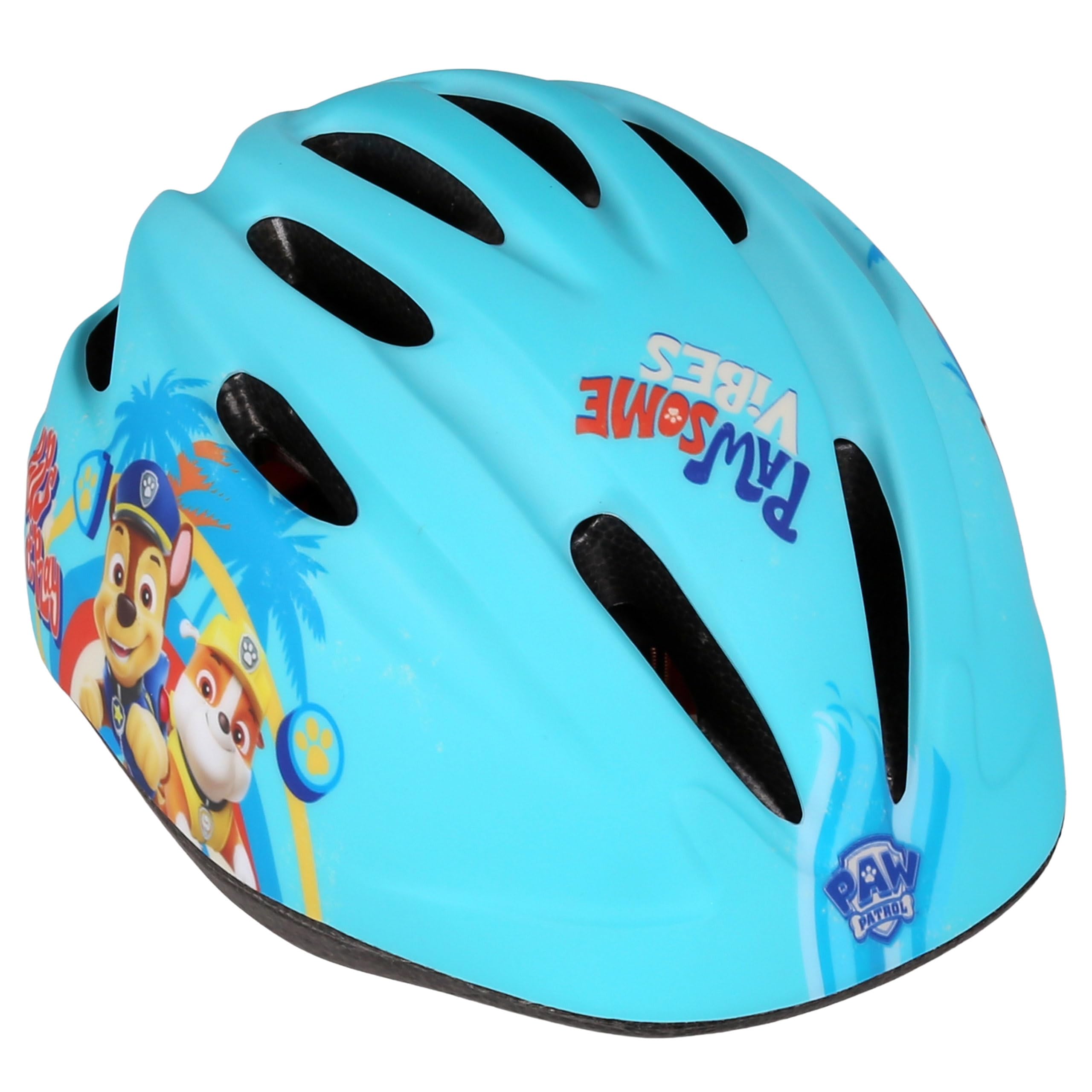 Paw Patrol Kinderfahrradhelm, für Jungen, leicht, Türkisfarbener, verstellbar 48-52 cm (Türkis) Sport & Freizeit