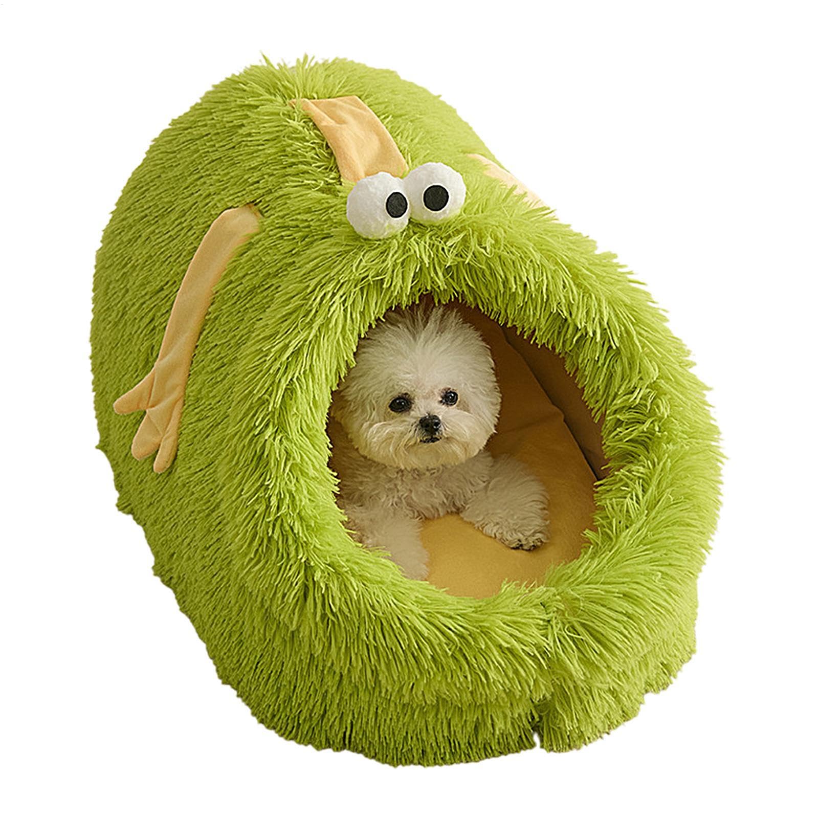 Coussin de grotte pour chaton d'hiver : confort haut de gamme amovible