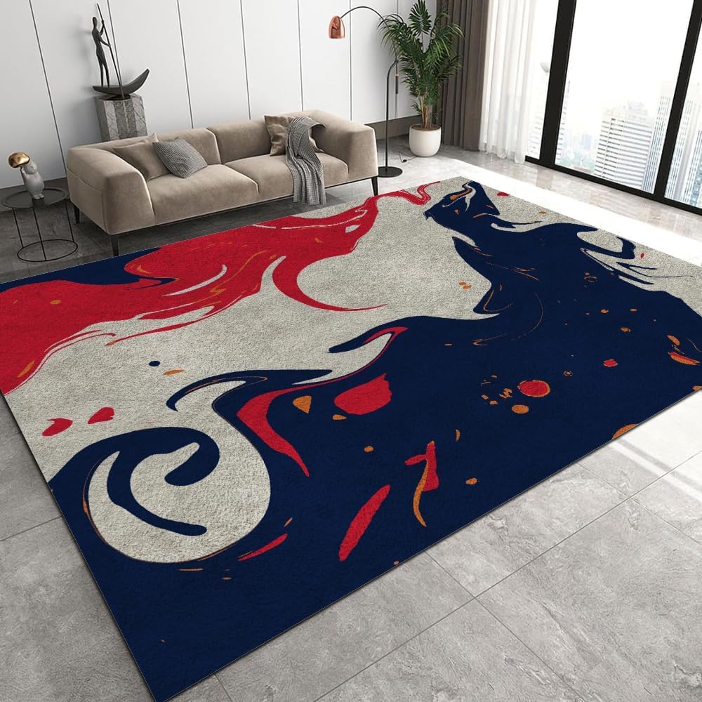 Tapis 3D rectangulaire salon et chambre 120 x 160 cm abstrait raye