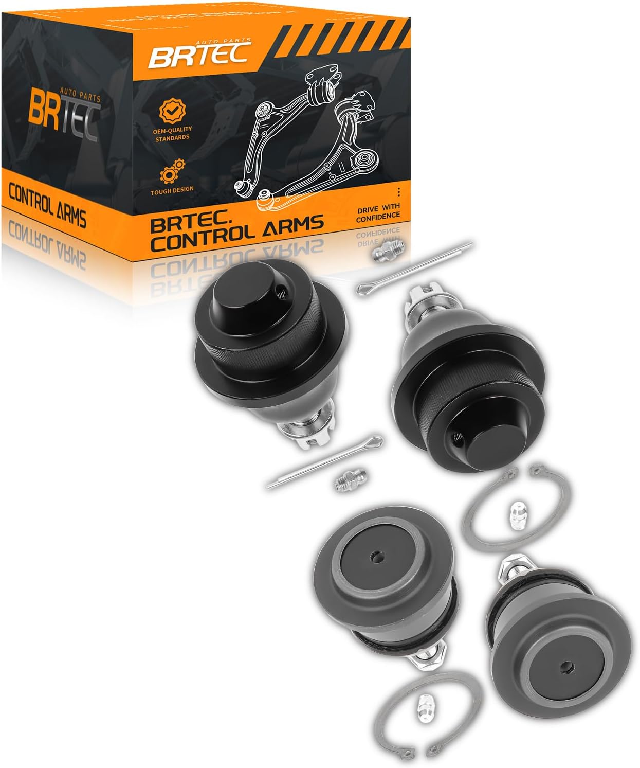 4Pcs Front Ball Joint Fit for Chevy GMC Avalanche Silverado 1500 2500 3500 HD Suburban Sierra Yukon XL for Hummer H2 1999-2010