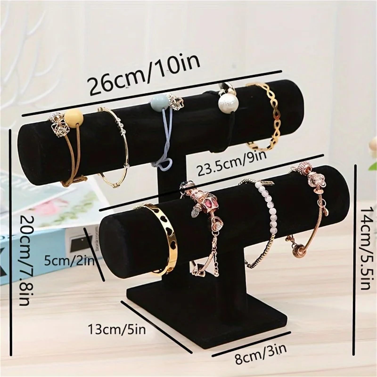 Estante de mesa for joyería, soporte for exhibición relojes Para Accesorios