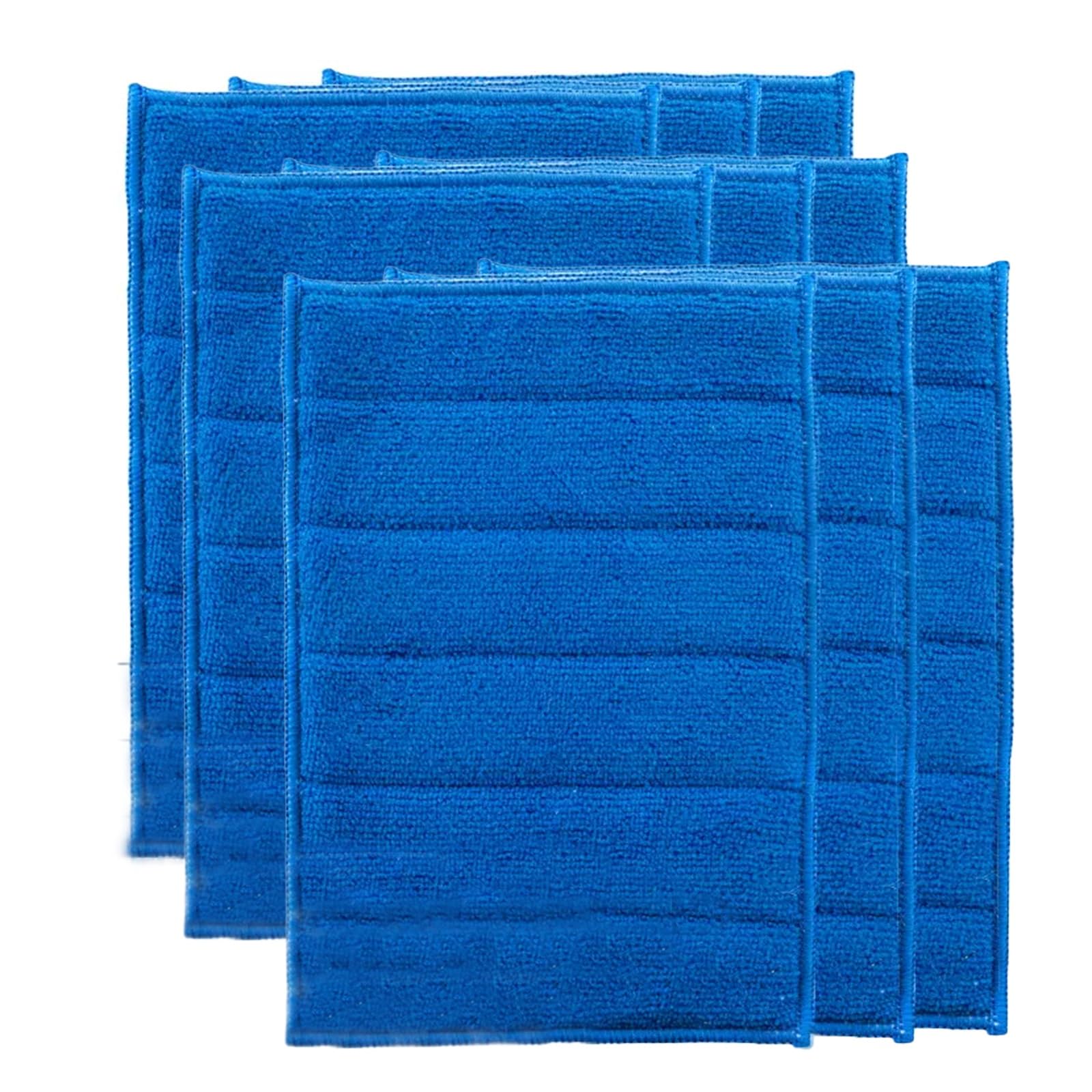 Secar rápidamente Toallas de Cocina de Fibra Ultra Microfiber Cleaning Cloth Blue 6.7x9.4in 3/6/9 Pcs(9)