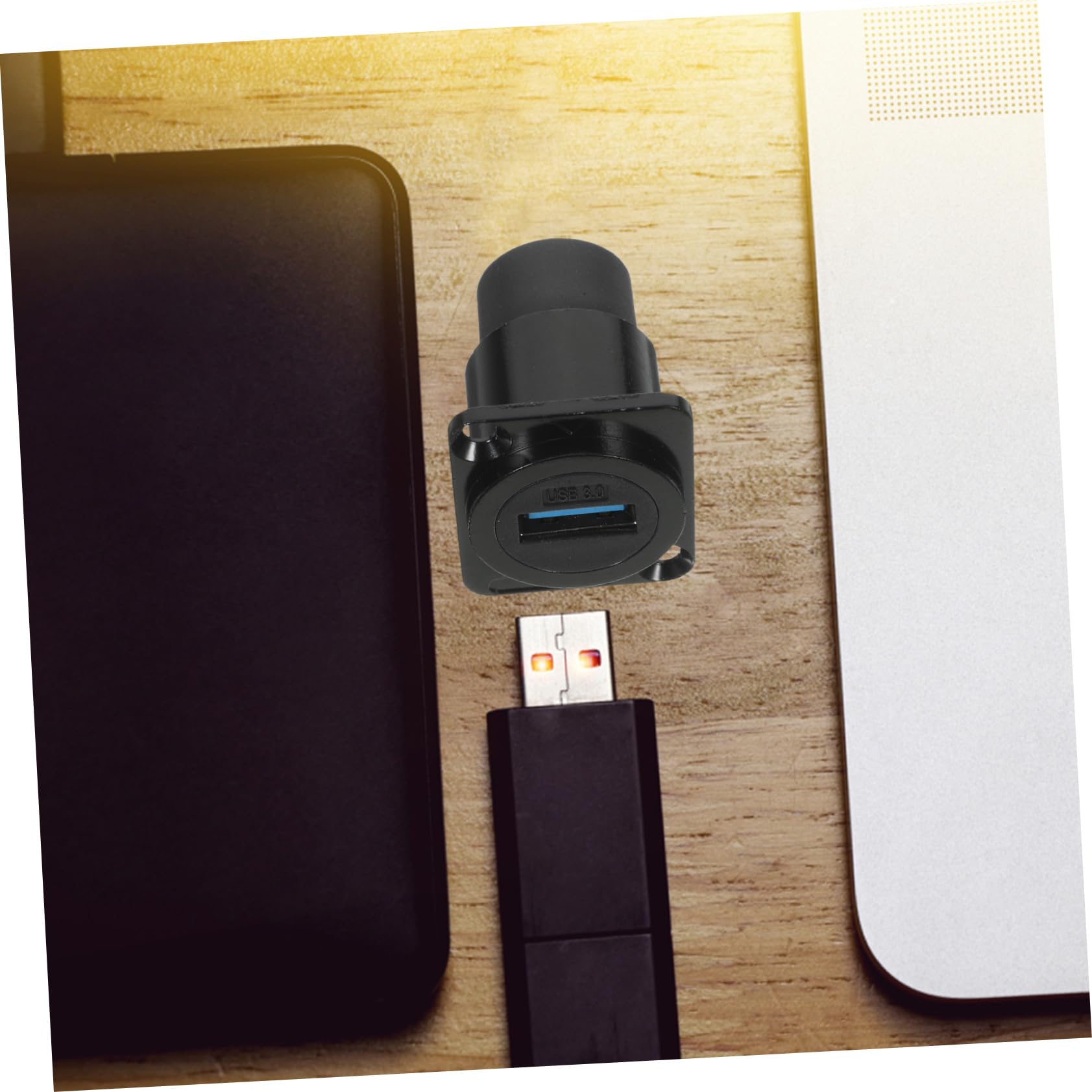 Alipis 5stücke USB Panel Mount Coupler Wasserdichter USB Flush Mount Adapter Für Desktop Und Laptop Übertragungsgeschwindigkeit Kompatibel Schutzabdeckung