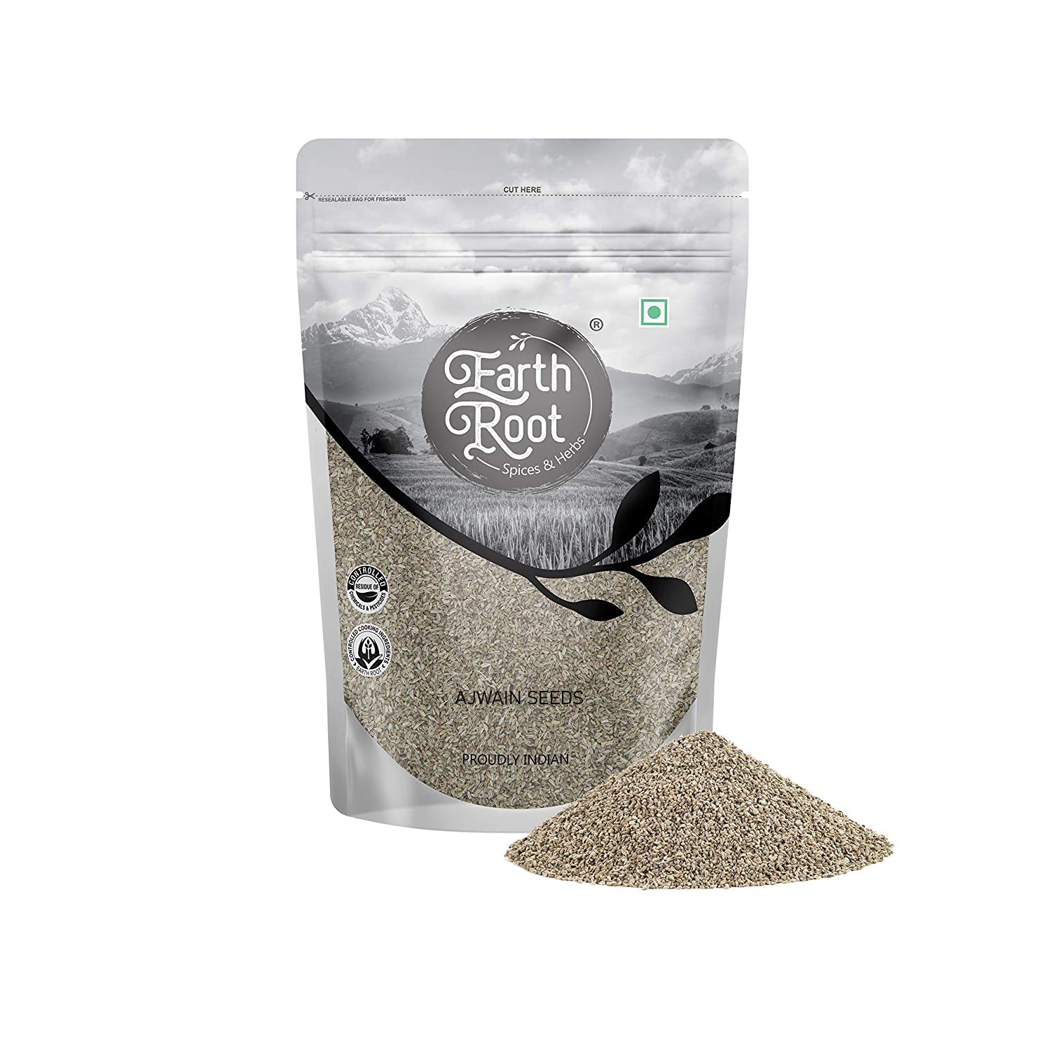 EarthRoot Ajwain/Carom Seeds 1Kg |Ajmo| Whole Spices | Pack of 1 (B084TKS8LG) Amazon Price History, Amazon Price Tracker