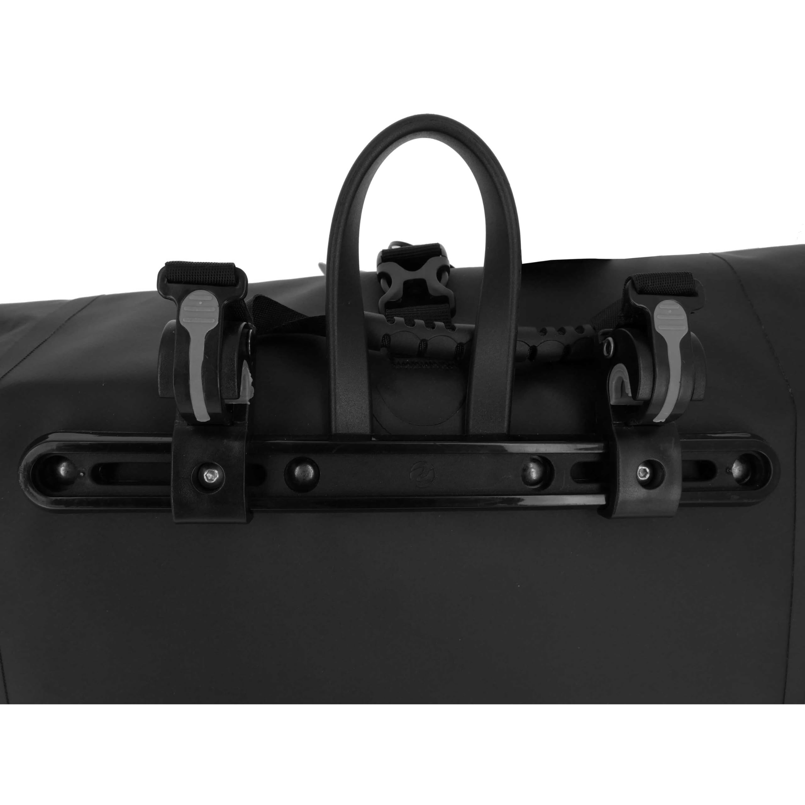 Hapo-G - Sacoche vélo Porte Bagage arrière - Accessoire vélo, Velo Electrique (VAE), VTT, VTC, Ville - Grande capacité de 20L - Noir - 40 x 16 x 30 cm