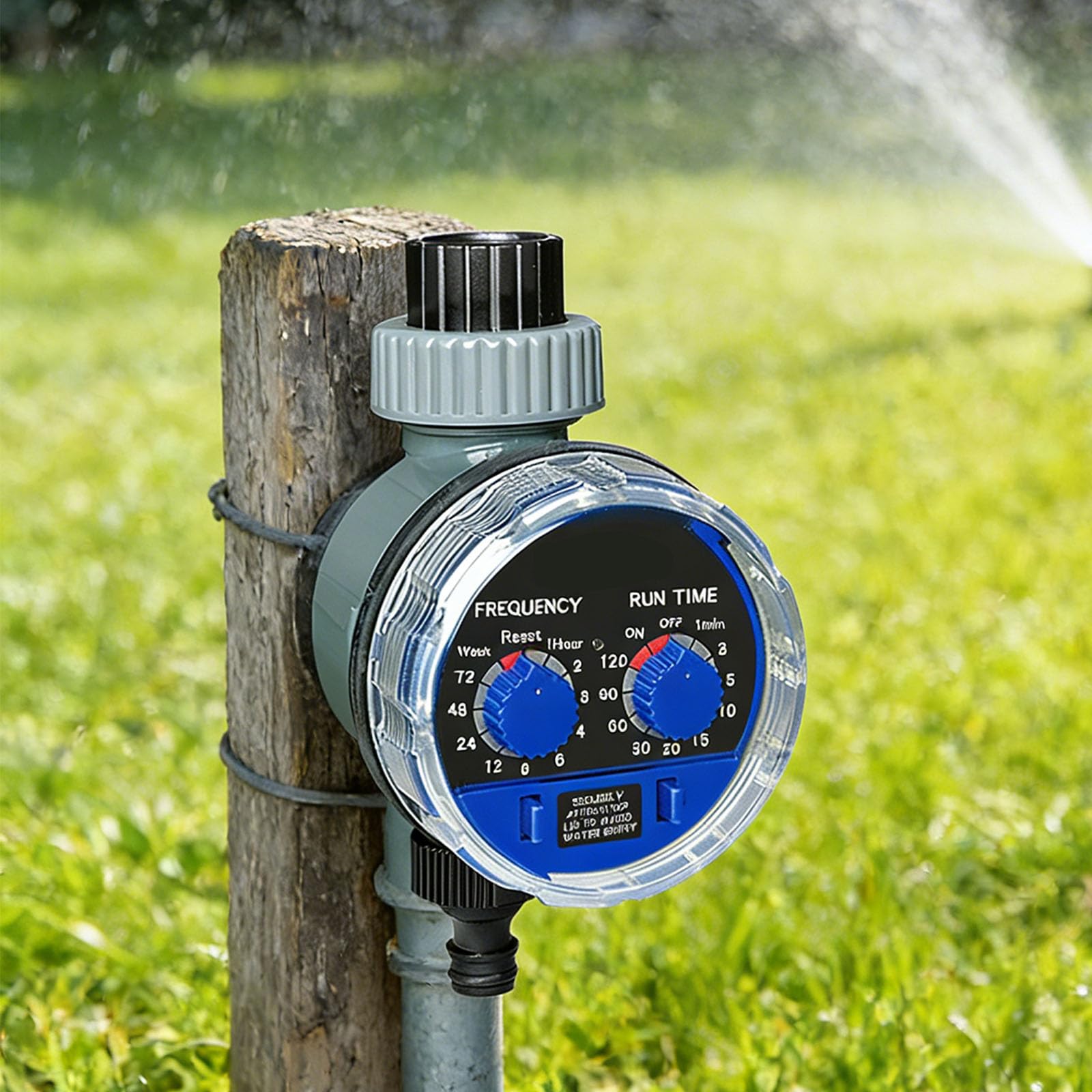 Eficiente herramienta de riego de jardín, temporizador ajustable, a prueba de fugas, funciones de construcción con varias fuentes de agua, estructura de riego de baja presión