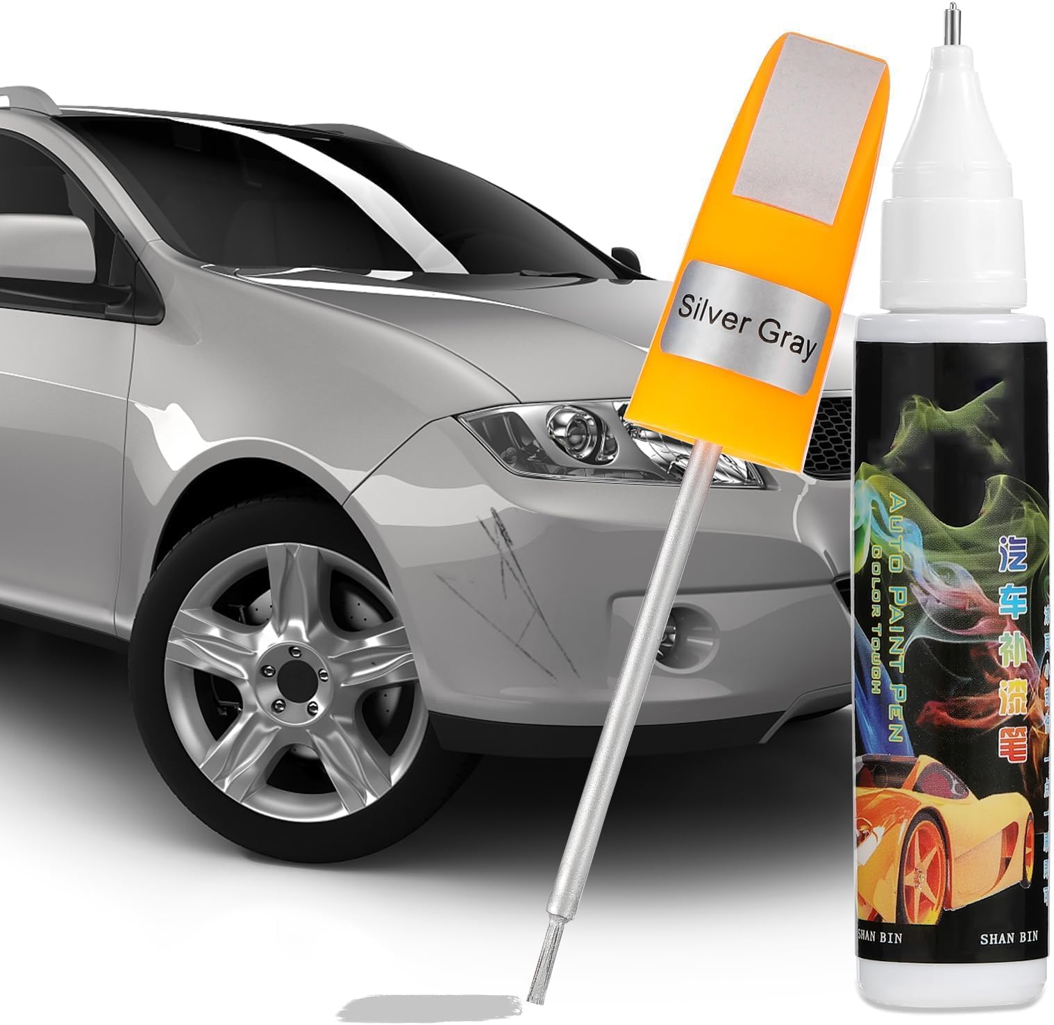 – Car Scratch Repair Paste, Car Scratch Removal for Cars, Touch Up Paint for Cars Paint Scratch Repair for Deep and Minor Scratches (4 Pack,Silver Grey)
