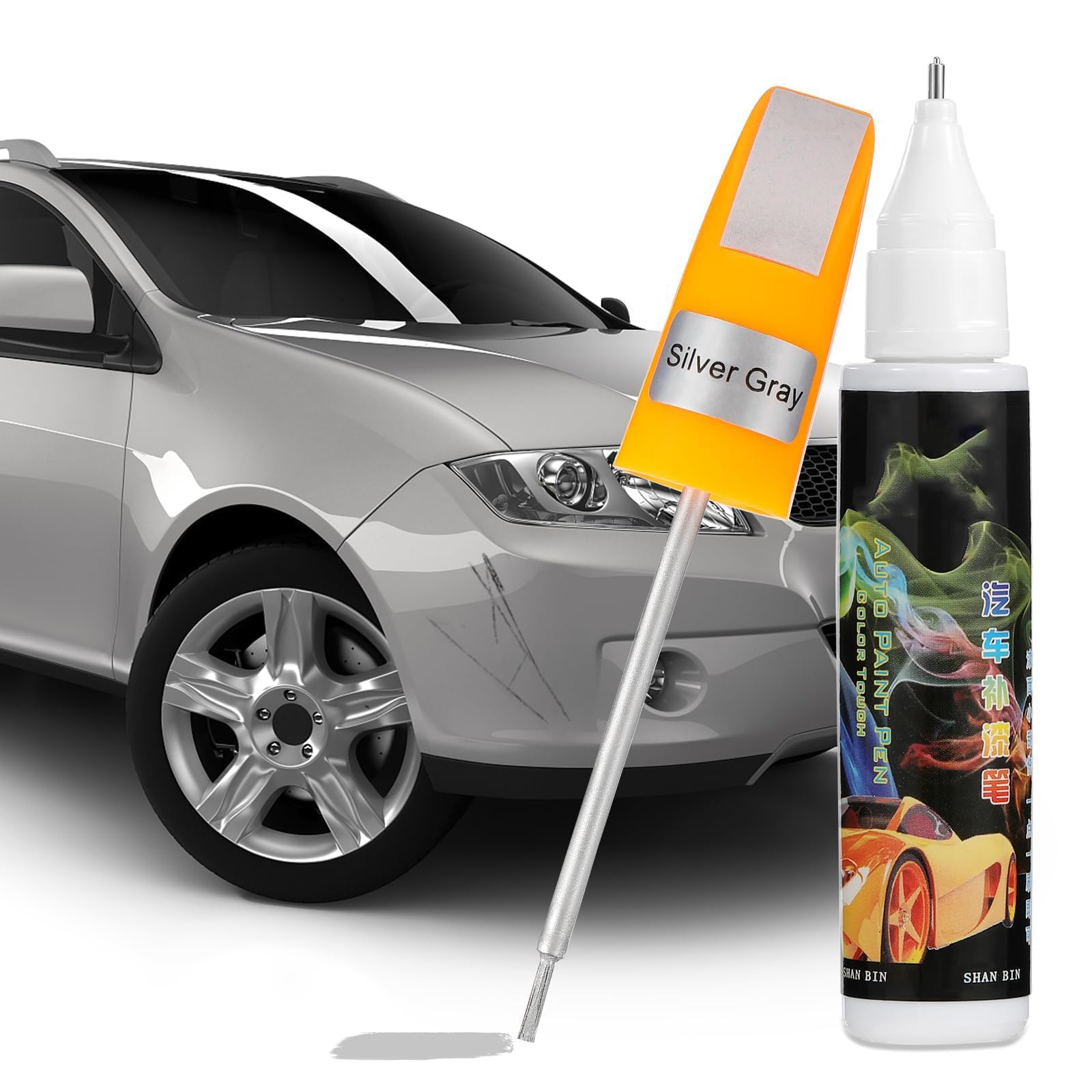 Car Scratch Repair Paste, Car Scratch Removal for Cars, Touch Up Paint for Cars Paint Scratch Repair for Deep and Minor Scratches (4 Pack,Silver Grey)